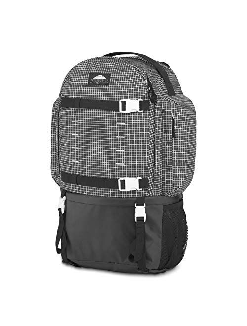 JanSport black and white Far Out 40 Hiking Backpack - Versatile Laptop Tech Pack, 40L