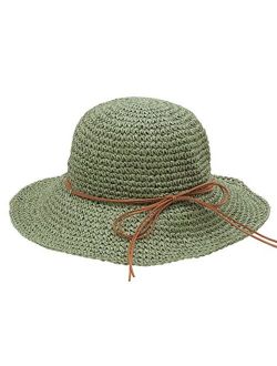 Women's Wide Brim Caps Foldable Summer Beach Sun Straw Hats
