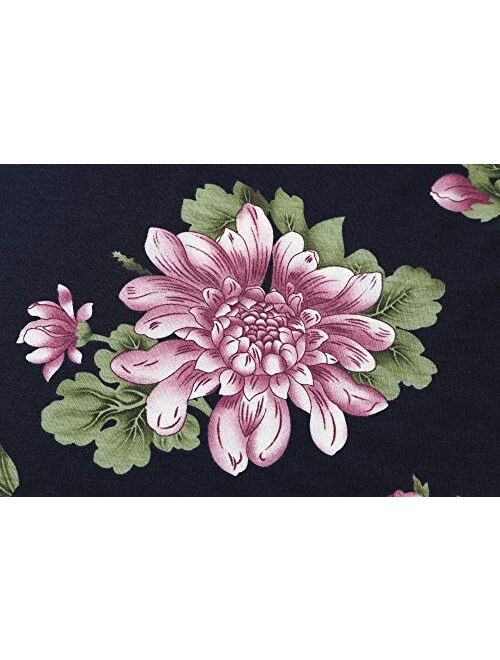 Urban CoCo Women's Floral Print Flared Mini Skater Skirt