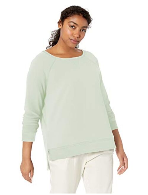 Amazon Brand - Daily Ritual Women's Oversized Terry Cotton and Modal High-Low Sweatshirt