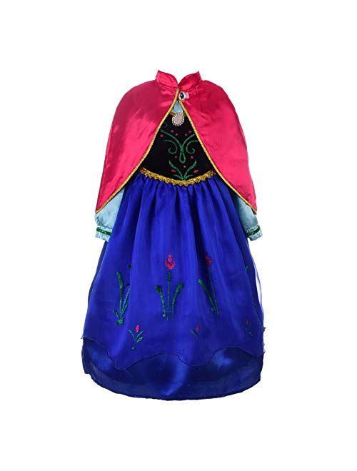 Dressy Daisy Girls' Ice Princess Sister Costume Dresses Birthday Halloween Christmas Fancy Party Outfit Size 3-10