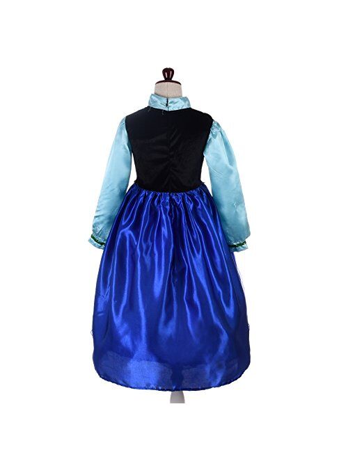 Dressy Daisy Girls' Ice Princess Sister Costume Dresses Birthday Halloween Christmas Fancy Party Outfit Size 3-10