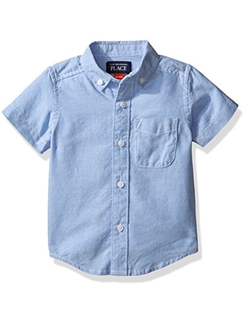 The Children's Place Boys' Baby and Toddler Uniform Oxford Button Down Shirt