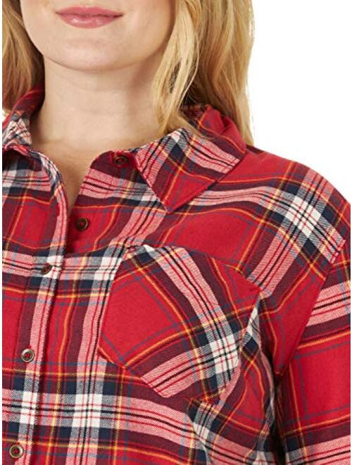 Lee Riders Riders by Lee Indigo Women's Plus Size Heritage Long Sleeve Front Plaid Flannel