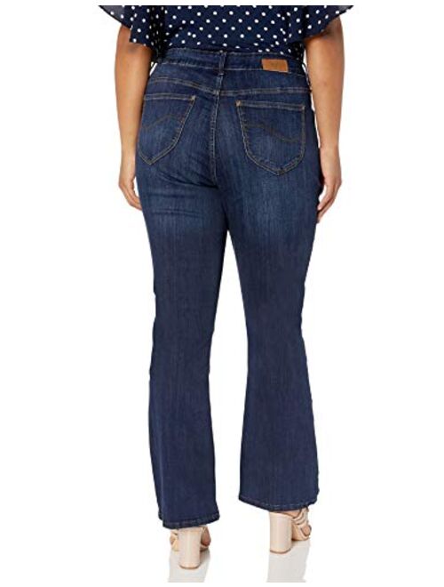 Lee Riders Riders by Lee Indigo Women's Plus Size Heritage High Rise Skinny Flare Jean