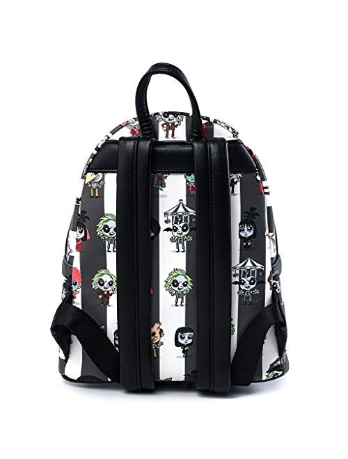 Loungefly Beetlejuice Chibi All Over Print Womens Double Strap Shoulder Bag Purse