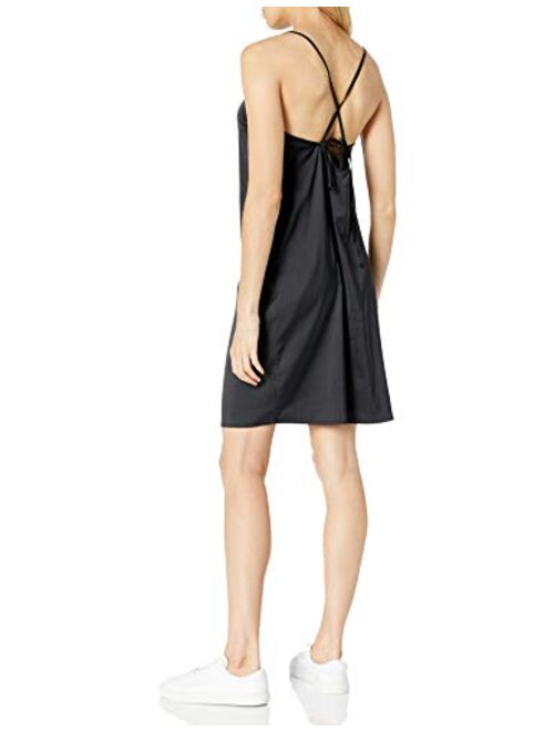 The Drop Women's Darcy Loose Tie-Back Silky Stretch Mini Slip Dress