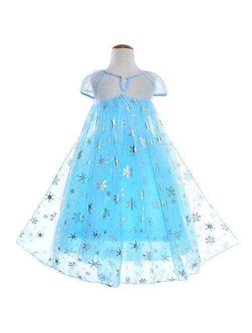 Party Chili Princess Costumes Birthday Dress  for Little Girls with Crown, Mace, Gloves Accessories 3-12 Years