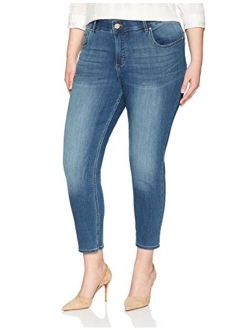 Riders by Lee Indigo Women's Plus Size Modern Collection Skinny Cropped Denim Jean
