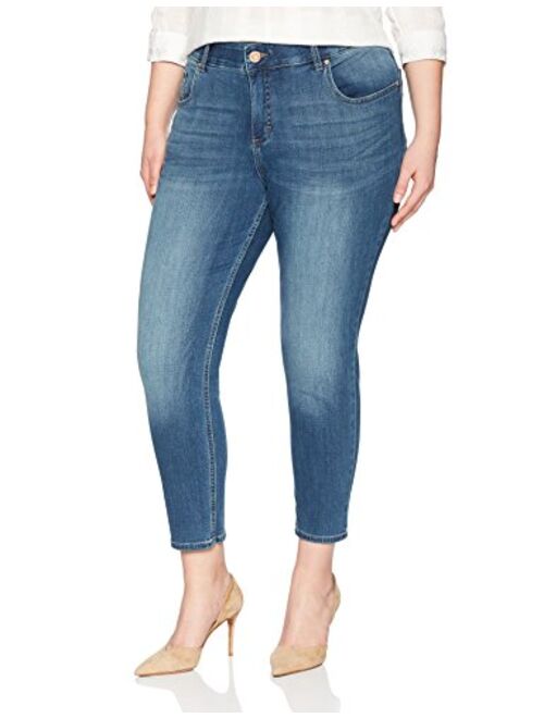 Lee Riders Riders by Lee Indigo Women's Plus Size Modern Collection Skinny Cropped Denim Jean