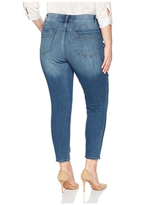 Lee Riders Riders by Lee Indigo Women's Plus Size Modern Collection Skinny Cropped Denim Jean