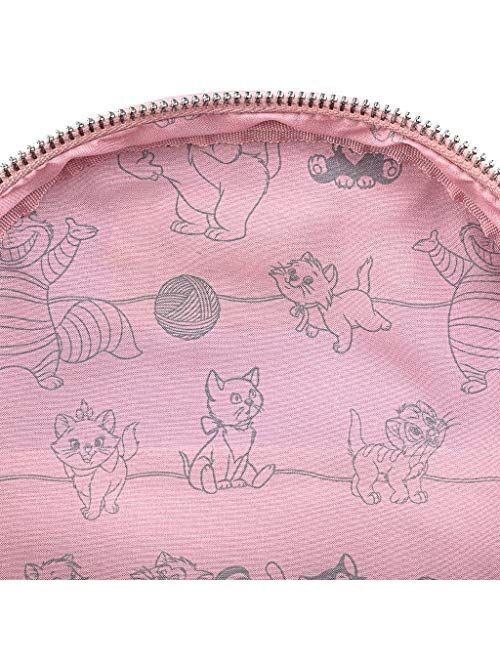 Loungefly Disney Cats Faux Leather Womens Double Strap Shoulder Bag Purse