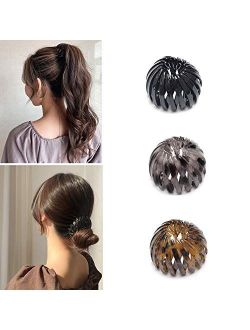 2021 Fashion Hair Clips Expandable Pony Tail Holders Hair Ties Birdnest Hair Clip Ponytail Hairpin Curling Iron Bun Maker Hair Styling Tool Claw Hair Clips For Woman Girl