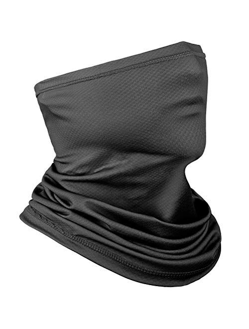 Achiou Face Mask Scarf Neck Gaiter UV Dust Sunscreen Thin For Breathable Cycling Running Fishing