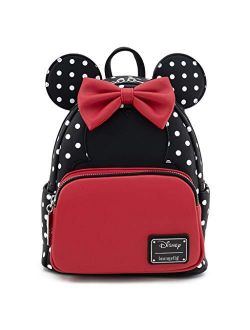 Disney Minnie Mouse Polka Dot Womens Double Strap Shoulder Bag Purse