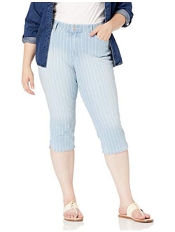 Women's Comfort Curvy Skinny Jean Capri Length