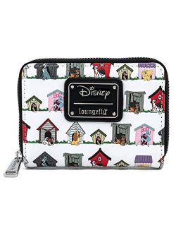 Disney Dog Houses Faux Leather Zip Around Wallet