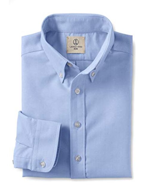 Lands' End School Uniform Little Boys Long Sleeve Oxford Dress Shirt