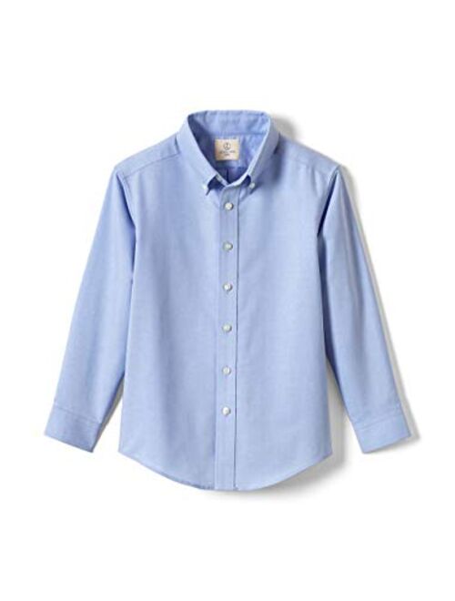 Lands' End School Uniform Little Boys Long Sleeve Oxford Dress Shirt