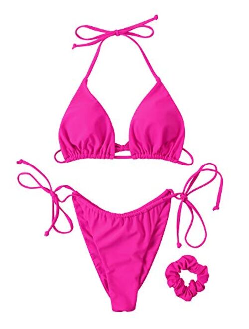 Buy OMKAGI Ladies' New Liquid String Bikini Metallic Thong Bathing Suit ...