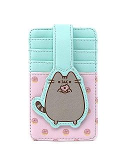 Pusheen the Cat Donuts Faux Leather Card Holder Wallet