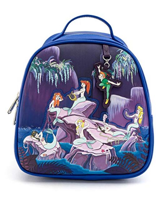 Loungefly x Disney Peter Pan Mermaids Faux Leather Mini Backpack