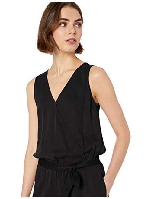 Amazon Brand - Daily Ritual Women's Tencel Sleeveless Wrap Jumpsuit