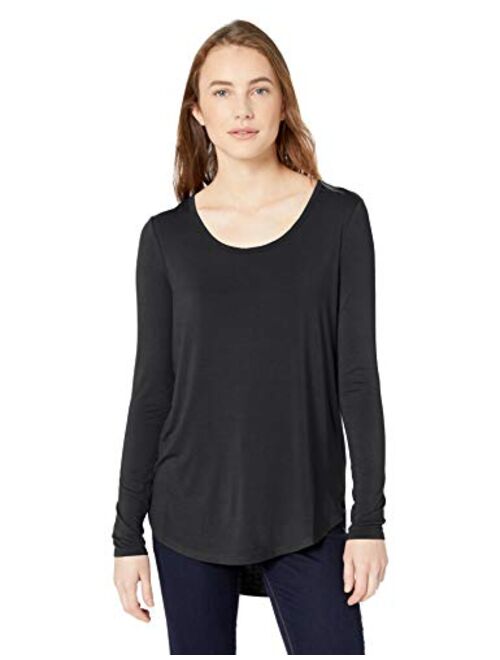 Daily Ritual Women's Standard Jersey Long-Sleeve Scoop Neck Shirt