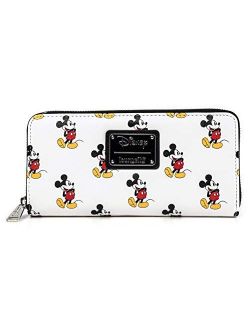 Disney Classic Mickey Mouse All Over Print Zip Wallet (one size, multi)