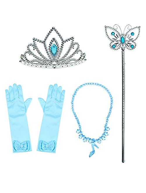 Party Chili Princess Costume for Girls Dress Up with Accessories 3-12 Years