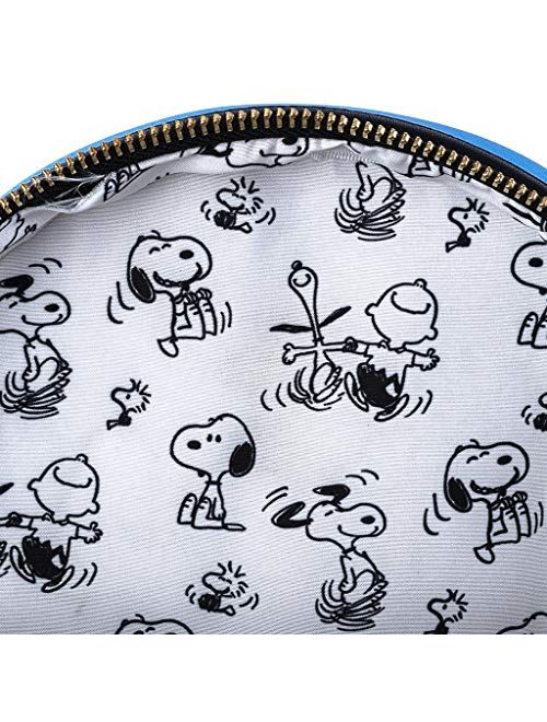 Loungefly Peanuts Snoopy Doghouse Faux Leather Womens Mini Backpack Purse