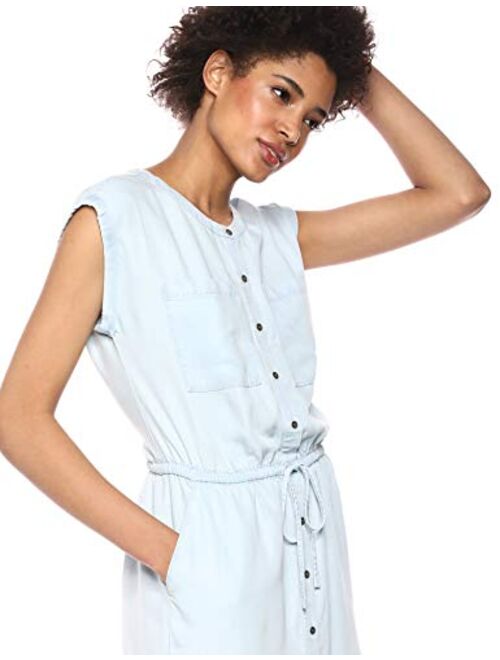 Amazon Brand - Daily Ritual Women's Tencel Short-Sleeve Utility Dress