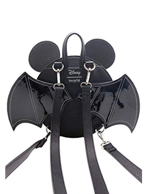 Loungefly X Disney LASR Exclusive Mickey Bat Convertible Mini Backpack- Mickey Mouse
