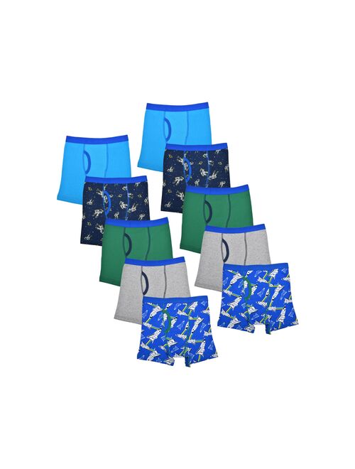 Wonder Nation Boys Underwear, 10 Pack Space Boxer Brief, Sizes S-XL