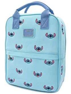 x Lilo and Stitch Stitch Face Embroidered Canvas Backpack