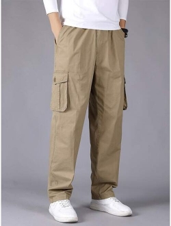 Men Flap Pocket Cargo Pants