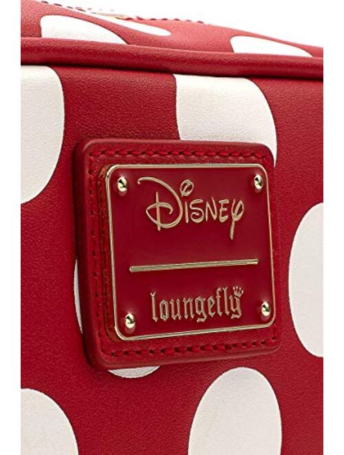 Loungefly x Disney Mickey and Minnie Mouse Inspired Polka-Dot Crossbody Purse
