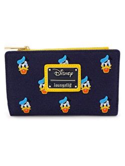 x Disney Donald Duck All-Over Print Embroidered Canvas Zip Wallet