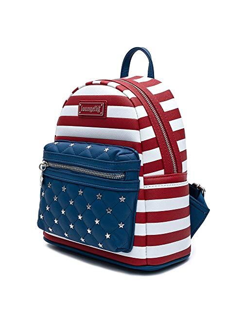 Loungefly Americana Quilted Mini Backpack