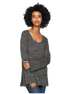 Amazon Brand - Daily Ritual Women's Terry Cotton and Modal Square-Sleeve Sweatshirt Tunic