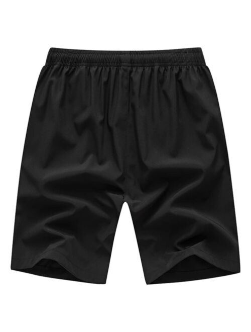 Shein Men Zip Side Solid Track Shorts