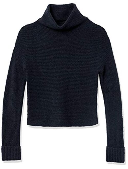 Amazon Brand - Daily Ritual Women's Cozy Boucle Horizontal Knit Long-Sleeve Mock Neck Sweater