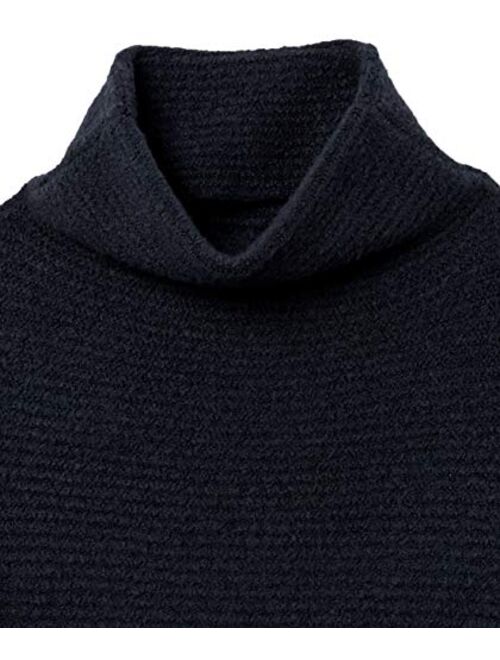 Amazon Brand - Daily Ritual Women's Cozy Boucle Horizontal Knit Long-Sleeve Mock Neck Sweater