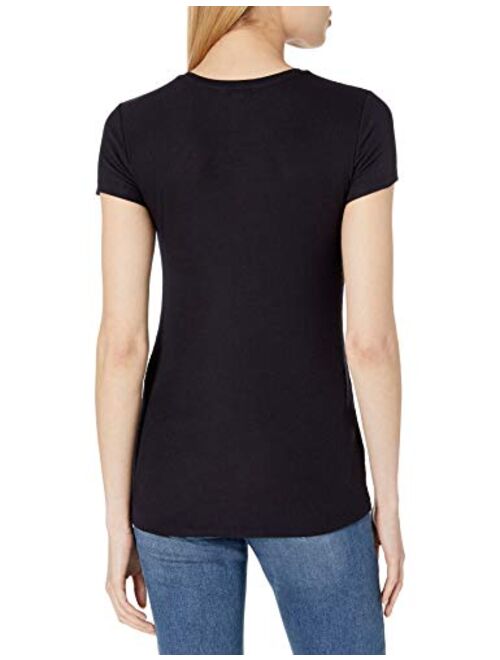 Amazon Brand - Daily Ritual Women's Ribbed Short-Sleeve Crew Neck Shirt
