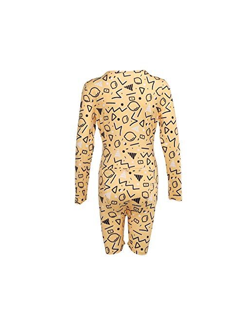 Multitrust Women Sexy Deep V Neck Funny Onesie Pajamas with Butt Flap Button Down One Piece Jumpsuit Bodysuits