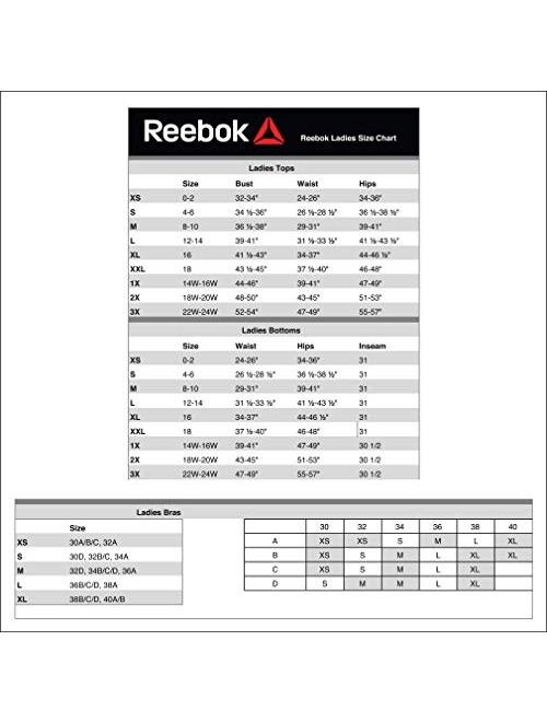 Reebok Womens Fitness High Rise Athletic Leggings