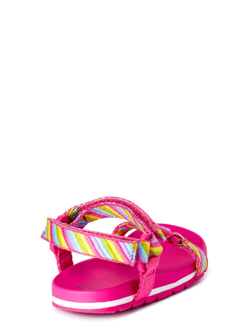 Wonder Nation Toddler Girls Color Block Sport Sandals