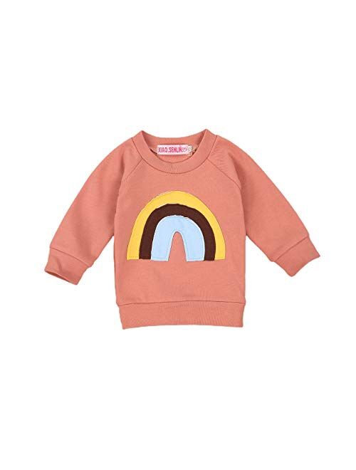 Infant Baby Girls Boys Funny Letter Long Sleeve Sweatshirts Shirts Casual Mamas Mini Girls Pullover Fall Winter Clothes