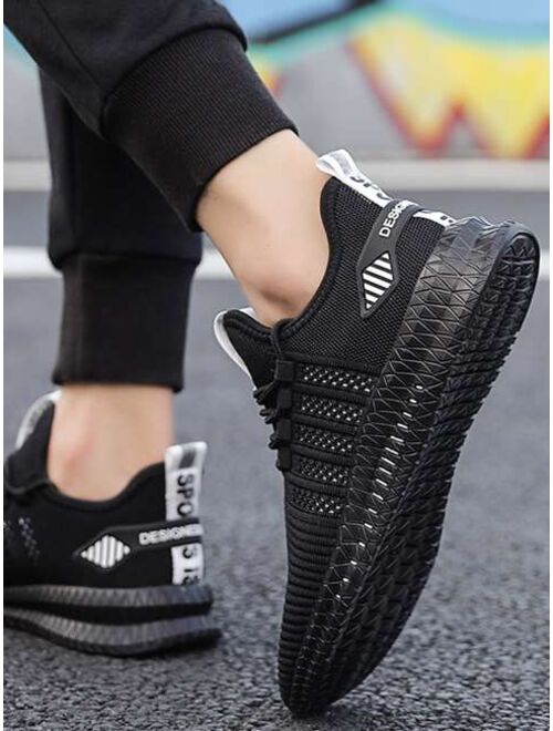 Shein Men Lace-up Decor Wide Fit Sneakers