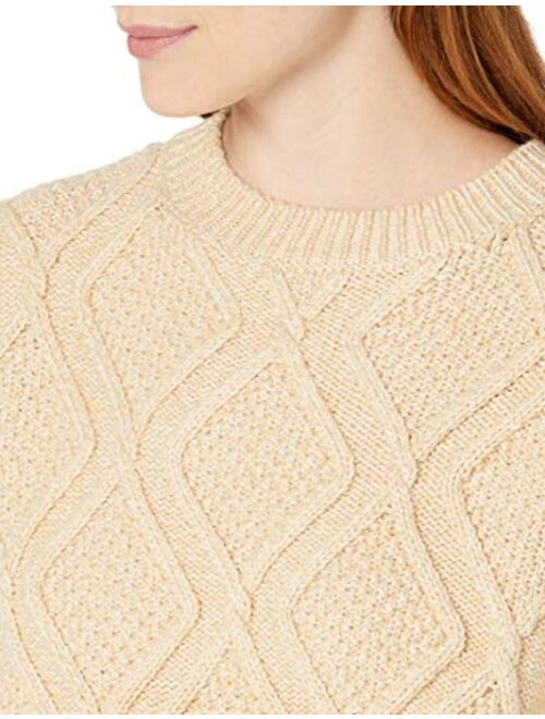 Cable Stitch Women's Diamond Cable Crewneck Sweater